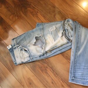 MacKeen Ripped Jeans Distressed 5 Pocket Denim Mens Size 30